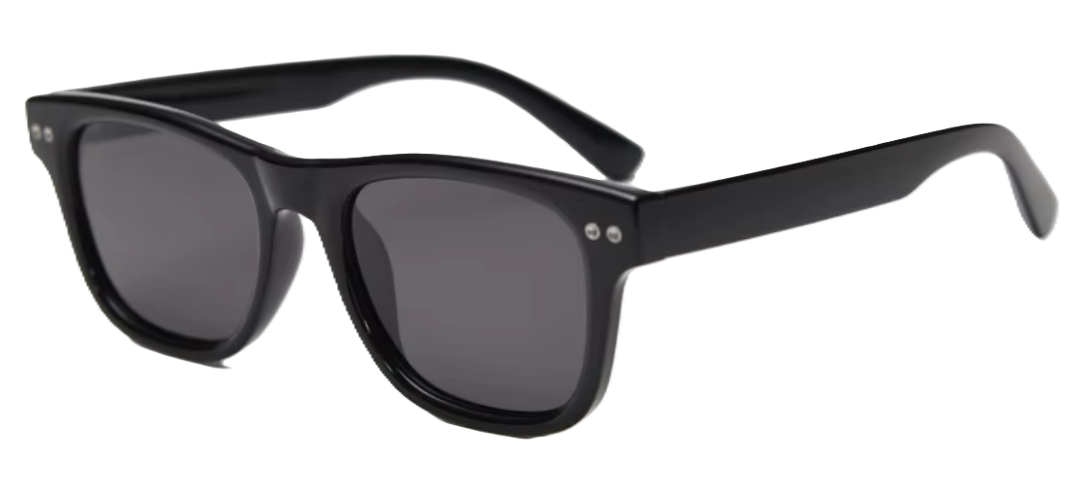 EMRIM Luxury TR90 Polarized Sunglasses | UV400 Protection | Unisex Square Shades - Classic Black