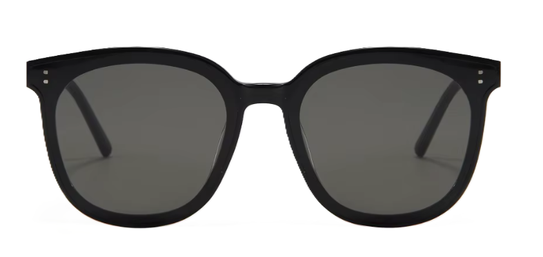EMRIM Luxury Square Sunglasses – Black Acetate Frame with 99.9% UV Protection