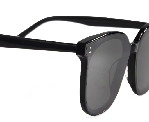 EMRIM Luxury Square Sunglasses – Black Acetate Frame with 99.9% UV Protection