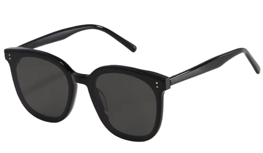 EMRIM Luxury Square Sunglasses – Black Acetate Frame with 99.9% UV Protection