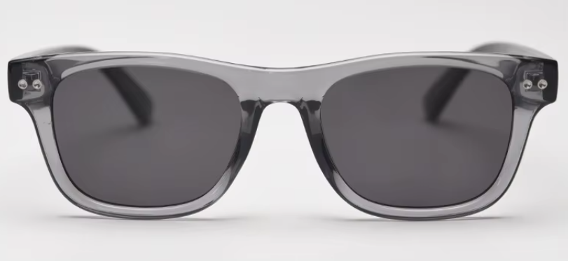 EMRIM Transparent & Black - Luxury TR90 Polarized Sunglasses | UV400 Protection | Unisex Square Shades