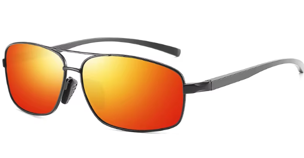 EMRIM Polarized Sports Sunglasses – Orange-Tinted UV400 Lens for Fishing, Driving & Outdoor Adventures