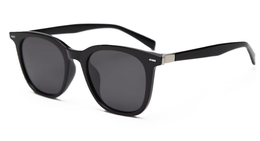 EMRIM Black Square Frame Polarized Sunglasses – Trendy Sunglasses for Fashionable Men and Women