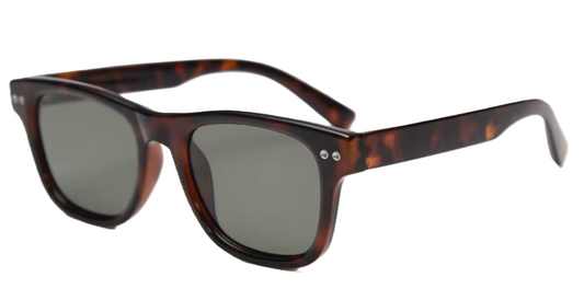 EMRIM - Tortoise Shell Luxury TR90 Polarized Sunglasses | UV400 Protection | Unisex Square Shades