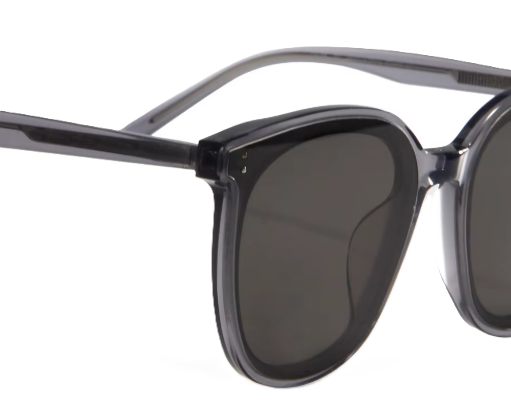 EMRIM Luxury Square Sunglasses – Silver-Tone Clear Black Frame with 99.9% UV Protection