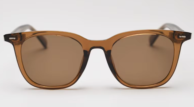 EMRIM - Brown Square Frame Polarized Sunglasses – Timeless Style & Ultimate Protection